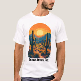 Saguaro National Park Sunset – woestijnlandschap T-shirt