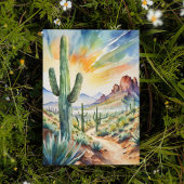 Saguaro National Park Waterverf Briefkaart