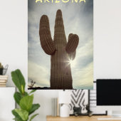Saguaro Poster (Thuiskantoor)