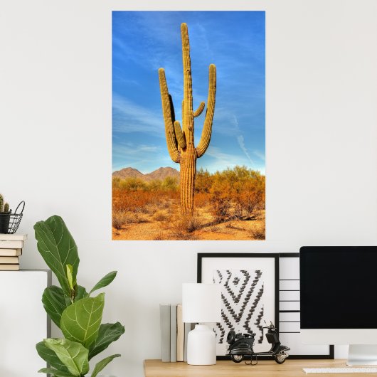 Saguaro Poster (Thuiskantoor)