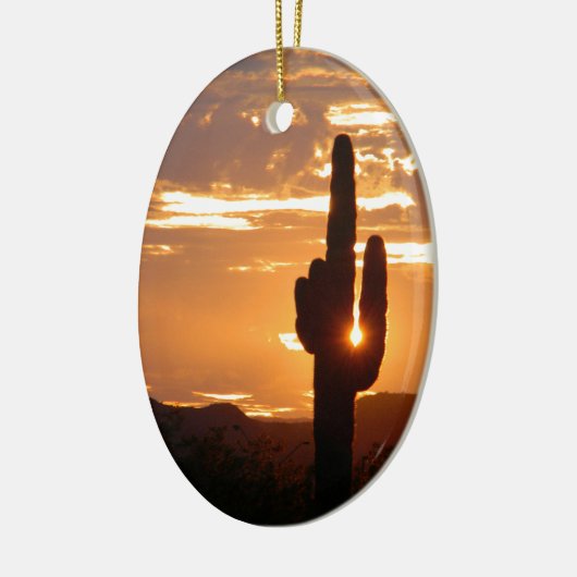 Saguaro Rays Keramisch Ornament (Links)