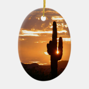 Saguaro Rays Keramisch Ornament