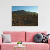 Saguaro Sunrise in het Nationaal Park Saguaro Canvas Afdruk (Insitu (Woonkamer))