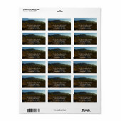 Saguaro Sunrise in het Nationaal Park Saguaro Etiket (Full Sheet)