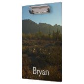 Saguaro Sunrise in het Nationaal Park Saguaro Klembord (Links)