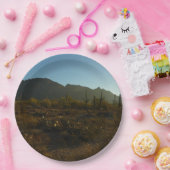 Saguaro Sunrise in het Nationaal Park Saguaro Papieren Bordje (Feest)