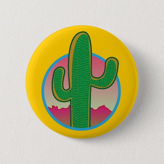 Saguaro Sunset Button (Voorkant)