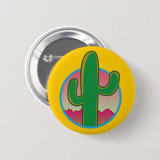 Saguaro Sunset Button (Voorkant /achterkant)