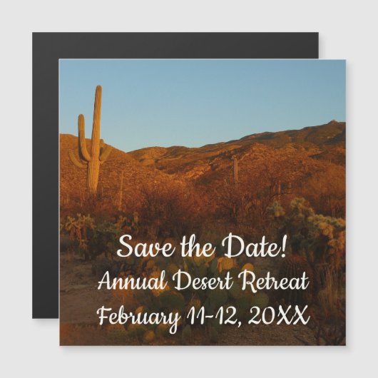 Saguaro Sunset I Arizona (Voorkant / Achterkant)