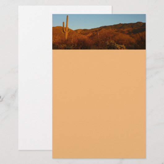 Saguaro Sunset I Arizona Briefpapier (Voorkant / Achterkant)
