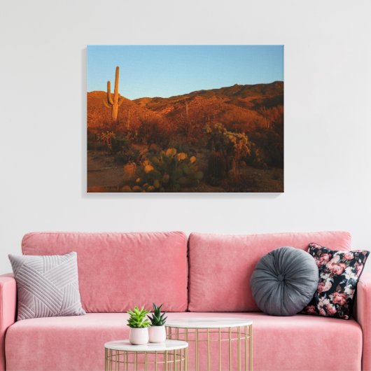 Saguaro Sunset I Arizona Canvas Afdruk (Insitu (Woonkamer))