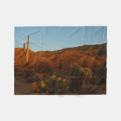 Saguaro Sunset I Arizona Fleece Deken (Voorkant (Horizontaal))