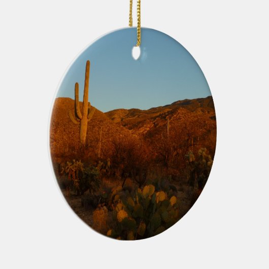 Saguaro Sunset I Arizona Keramisch Ornament (Rechts)