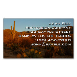 Saguaro Sunset I Arizona Magnetisch Visitekaartje