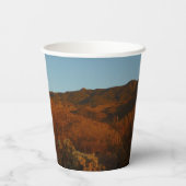 Saguaro Sunset I Arizona Papieren Bekers (Achterkant)