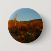 Saguaro Sunset I Arizona Ronde Button 5,7 Cm (Voorkant)