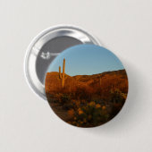 Saguaro Sunset I Arizona Ronde Button 5,7 Cm (Voorkant /achterkant)