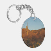 Saguaro Sunset I Arizona Sleutelhanger (Voorkant Links)