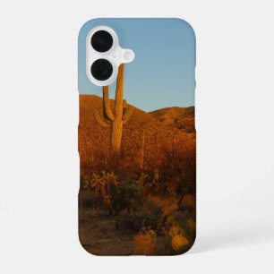 Saguaro Sunset I Arizona woestijnlandschap iPhone 16 Hoesje