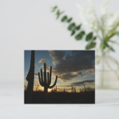 Saguaro Sunset II Arizona Briefkaart (Staand voorkant)