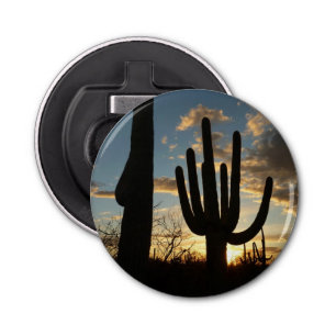 Saguaro Sunset II Arizona Button Flesopener