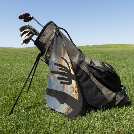 Saguaro Sunset II Arizona Golfhanddoek (Groen)