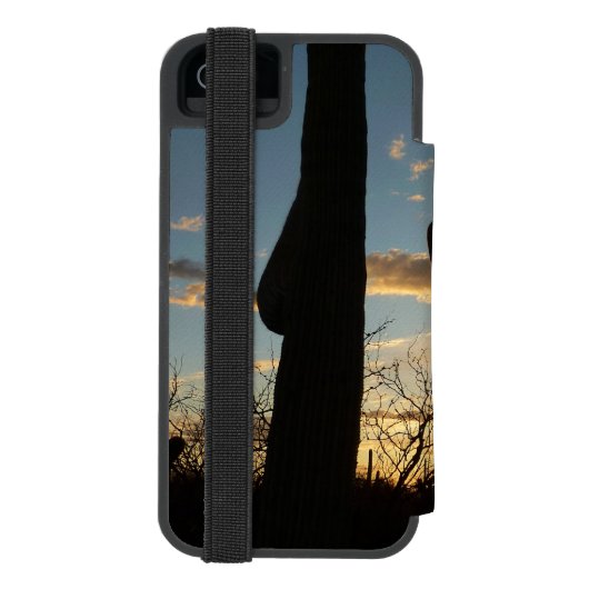 Saguaro Sunset II Arizona Incipio iPhone Portemonnee Hoesje (Agenda Achterkant)