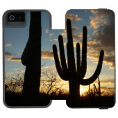 Saguaro Sunset II Arizona Incipio iPhone Portemonnee Hoesje (Agenda Open)