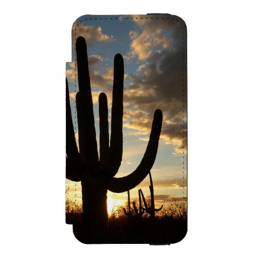 Saguaro Sunset II Arizona Incipio iPhone Portemonnee Hoesje (Voorkant Agenda)