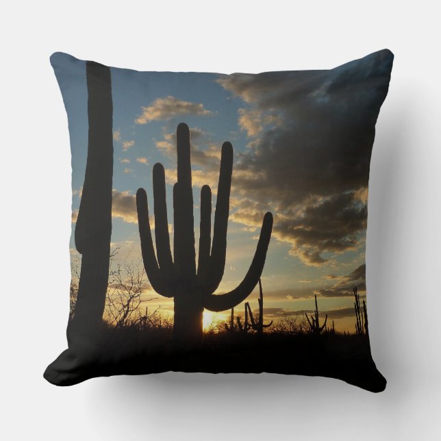 Saguaro Sunset II Arizona Kussen (Voorkant)