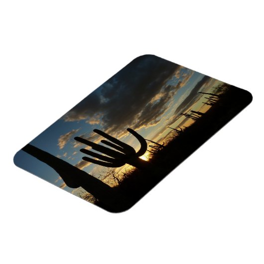 Saguaro Sunset II Arizona Magneet (Linkerzijde)