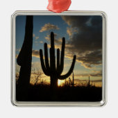 Saguaro Sunset II Arizona Metalen Ornament (Voorkant)