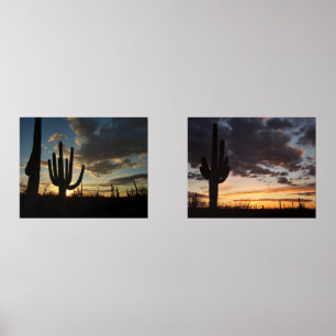 Saguaro Sunset II Arizona Muurkunst Sets