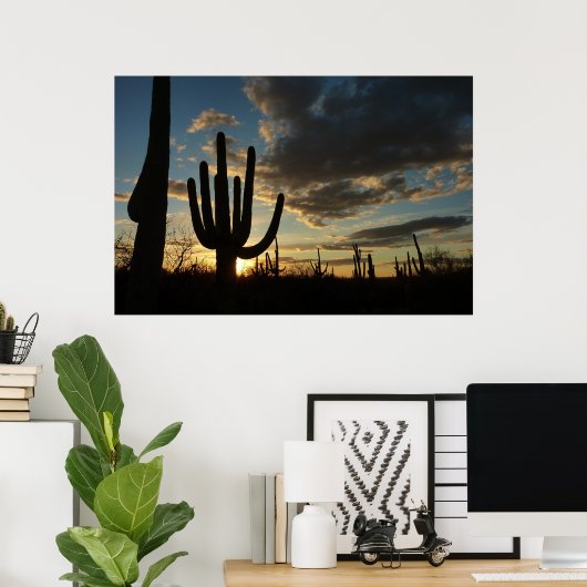 Saguaro Sunset II Arizona Poster (Thuiskantoor)