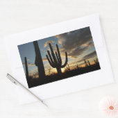 Saguaro Sunset II Arizona Rechthoekige Sticker (Envelop)