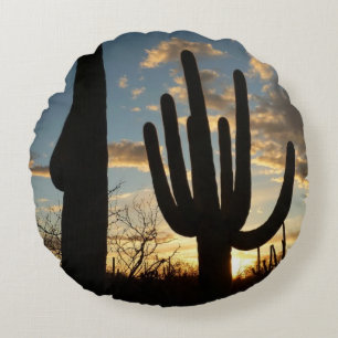 Saguaro Sunset II Arizona Rond Kussen