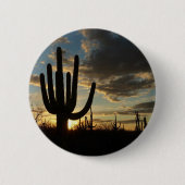 Saguaro Sunset II Arizona Ronde Button 5,7 Cm (Voorkant)