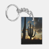Saguaro Sunset II Arizona Sleutelhanger (Voorkant Links)