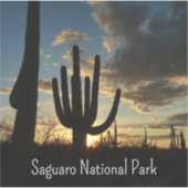 Saguaro Sunset II Arizona Sticker (Voorkant)