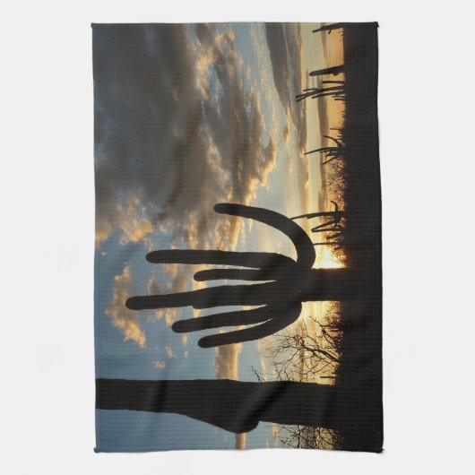 Saguaro Sunset II Arizona Theedoek (Verticaal)