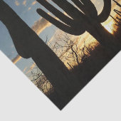Saguaro Sunset II Arizona Tissuepapier (Detail)