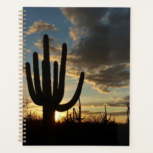 Saguaro Sunset II Arizona Woestijn Landschap Planner (Voorkant)