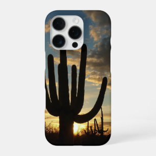 Saguaro Sunset II Arizona Woestijnlandschap iPhone 16 Pro Hoesje
