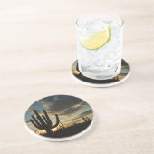 Saguaro Sunset II Arizona Zandsteen Onderzetter (Zijkant)