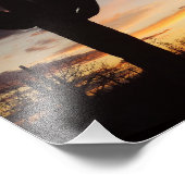 Saguaro Sunset III Arizona Foto Afdruk (Hoek)