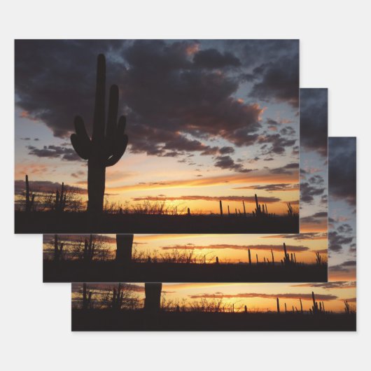 Saguaro Sunset III Arizona Inpakpapier Vel (Set)