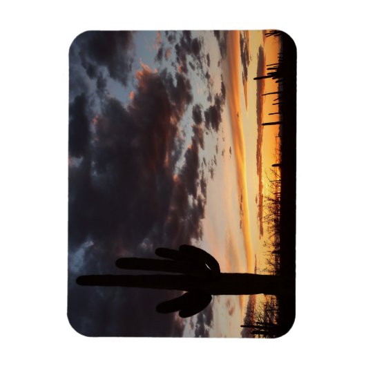 Saguaro Sunset III Arizona Magneet (Verticaal)
