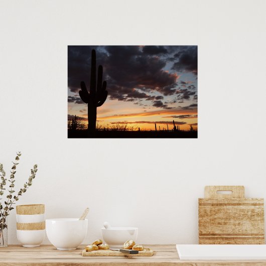 Saguaro Sunset III Arizona Poster (Keuken)