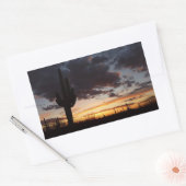 Saguaro Sunset III Arizona Rechthoekige Sticker (Envelop)