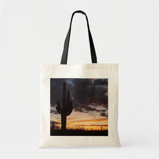 Saguaro Sunset III Arizona Tote Bag (Voorkant)